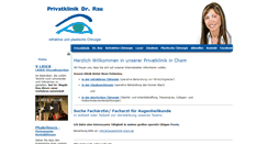 Desktop Screenshot of privatklinik-dr-rau.com
