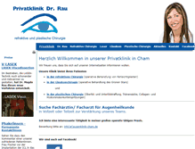 Tablet Screenshot of privatklinik-dr-rau.com